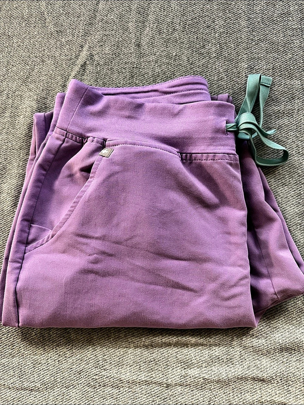FIGS Yola High-Rise Slim Scrub Pant Purple